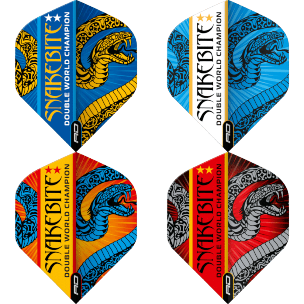 Red Dragon Hardcore Peter Wright Snakebite Double World Champion Standard Flight