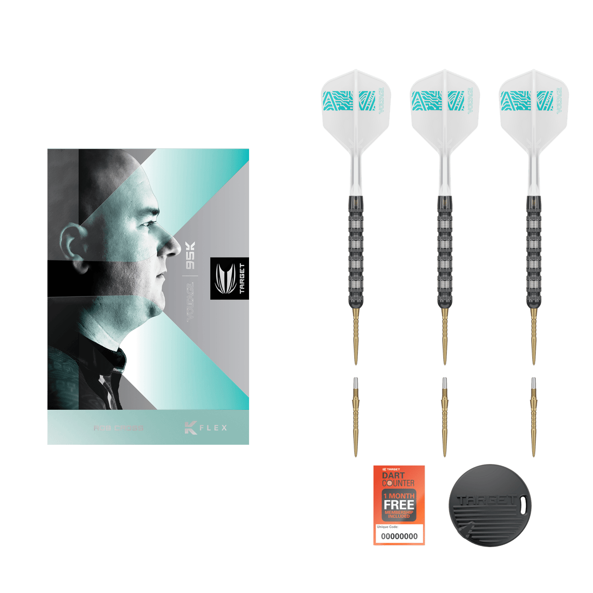Target Rob Cross 95K Swiss Point Steeldart 95%