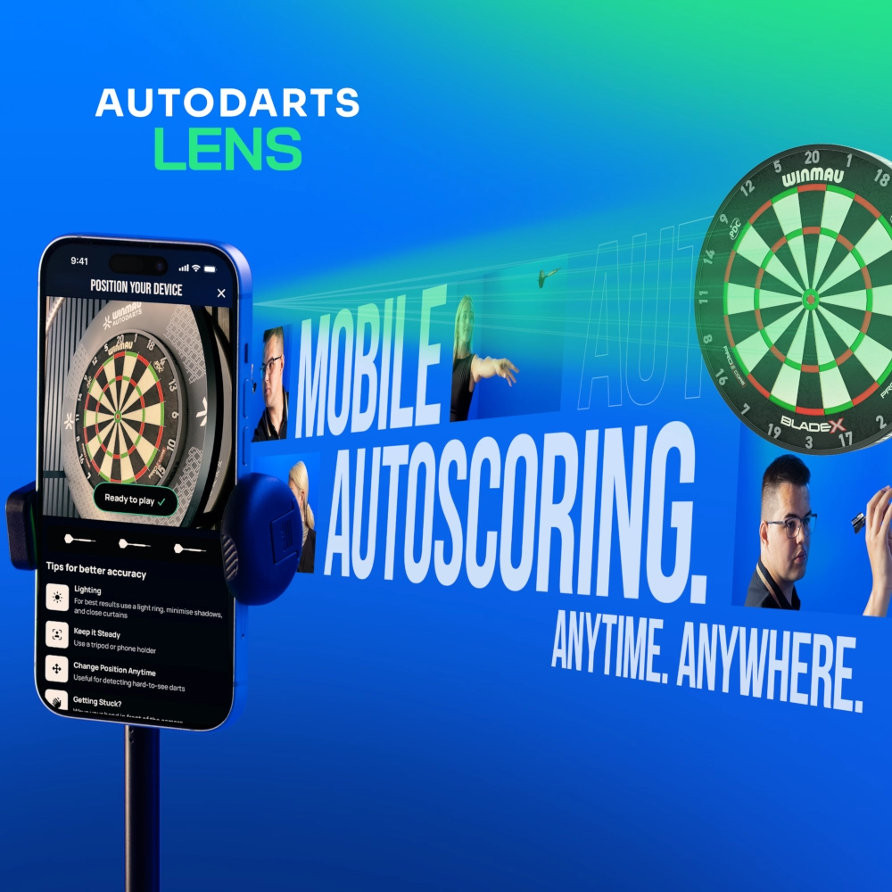 Winmau Autodarts Lens Bundle (Stativ + 12 Monate Mitgliedschaft)