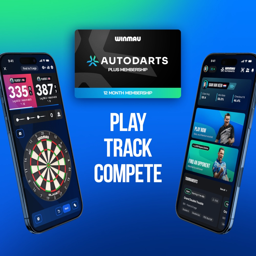 Winmau Autodarts Lens Bundle (Stativ + 12 Monate Mitgliedschaft)