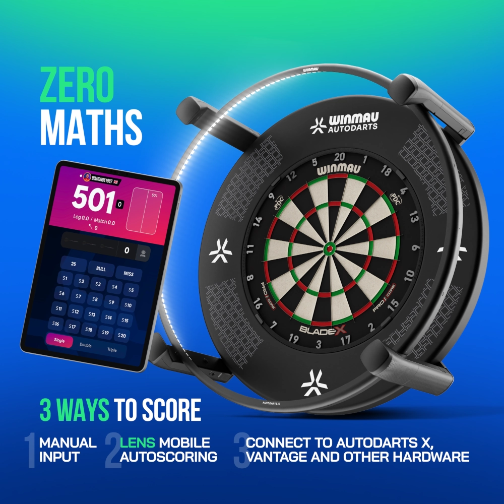 Winmau Autodarts Lens Bundle (Stativ + 12 Monate Mitgliedschaft)