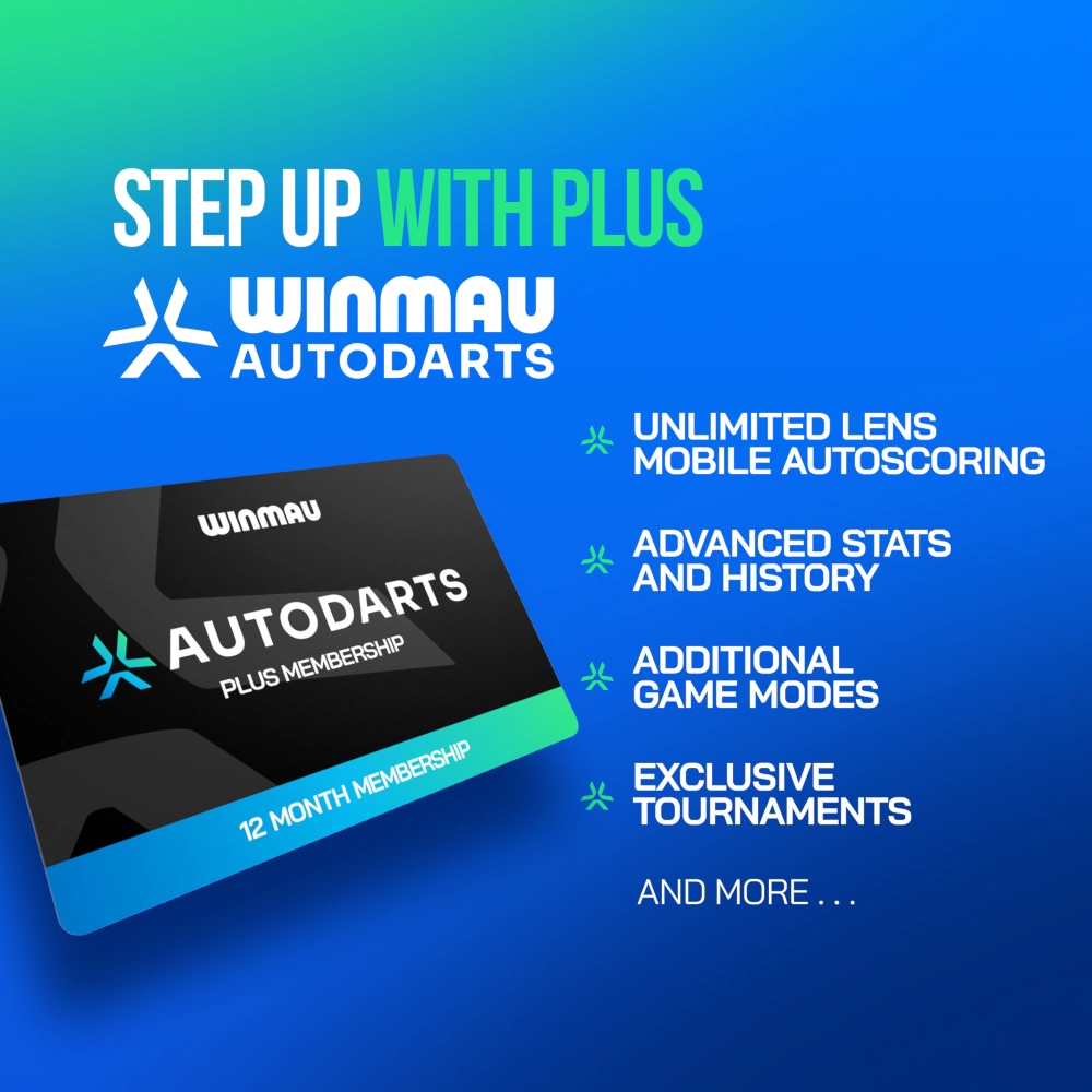 Winmau Autodarts Lens Bundle (Stativ + 12 Monate Mitgliedschaft)