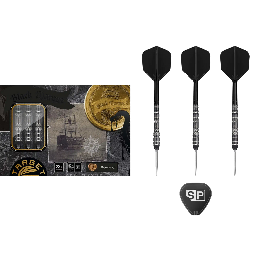 Target Japan Black Mark Dragon G3 Swiss Point Steel Darts 90%