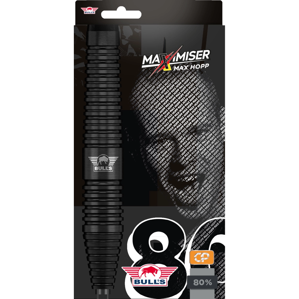 Bull`s NL Max Hopp Black CP Steeldart 80%