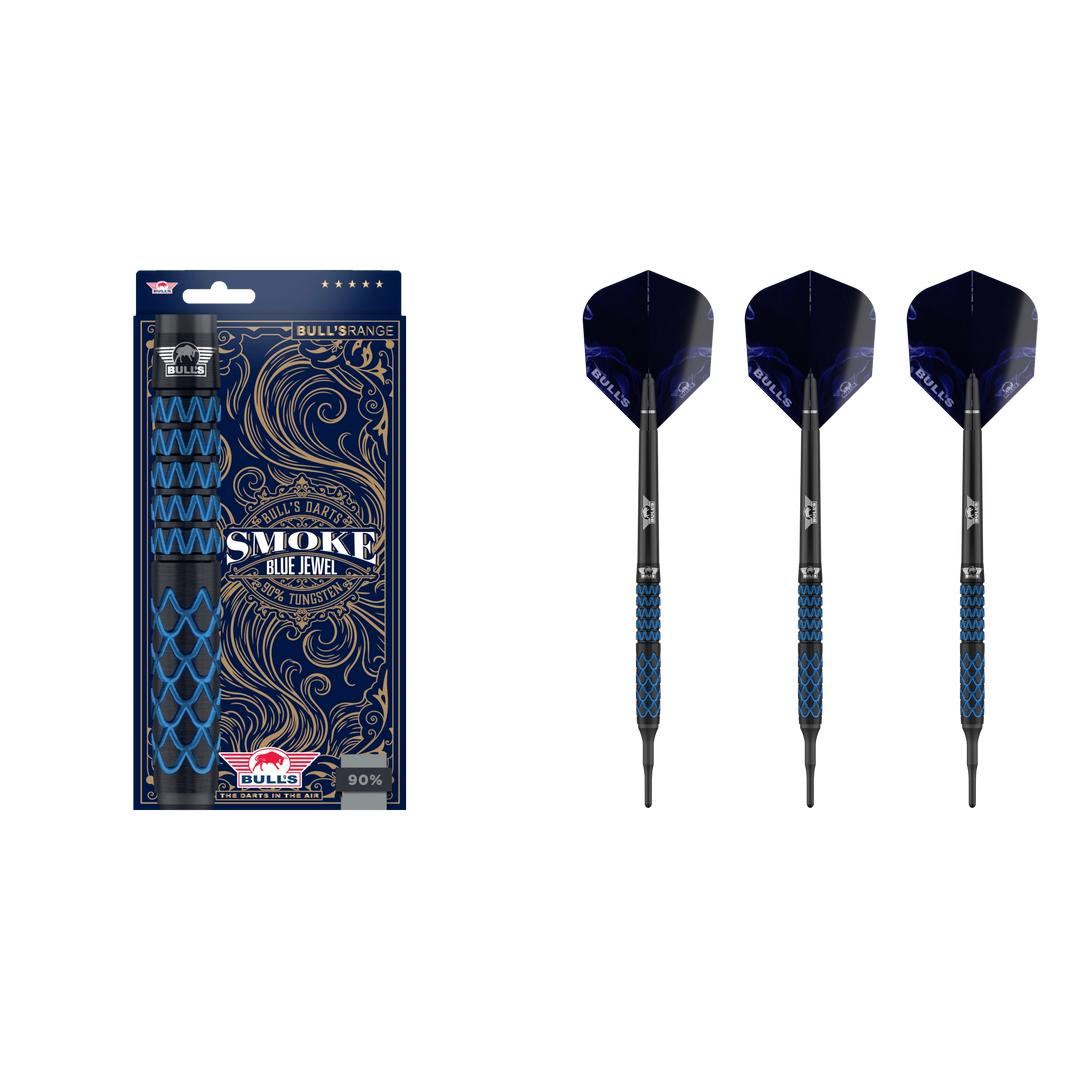 Bull`s NL Smoke Blue Jewel Softdart 90%