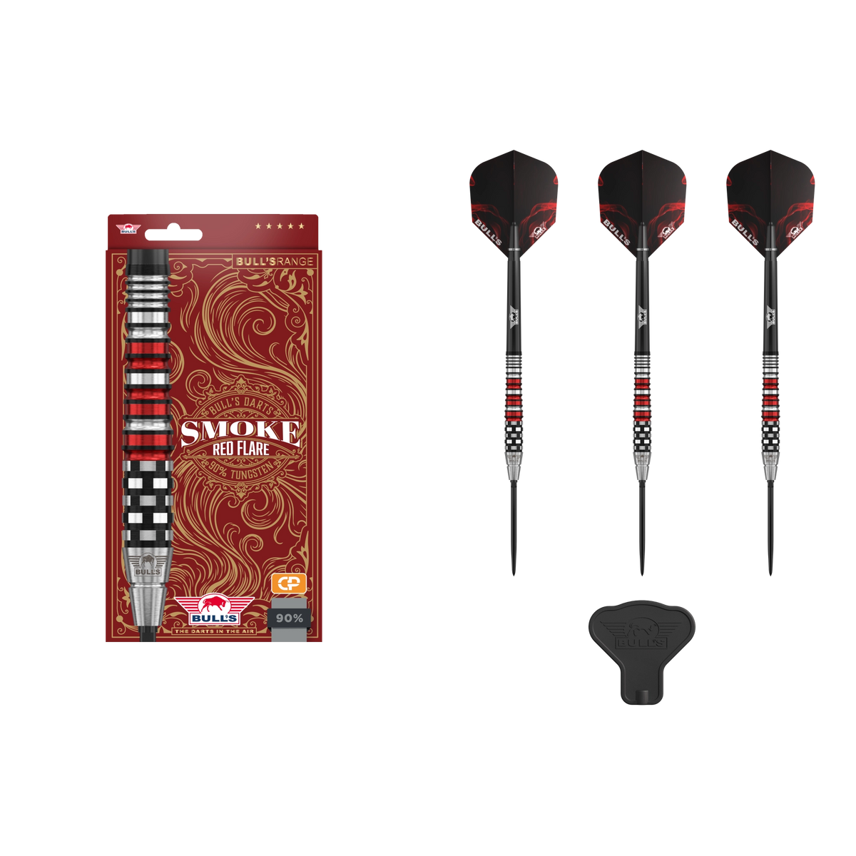Bull`s NL Smoke Red Flare CP Steeldart 90%