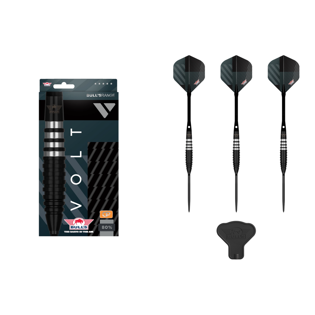 Bull`s NL Volt Black CP Steeldart 80%