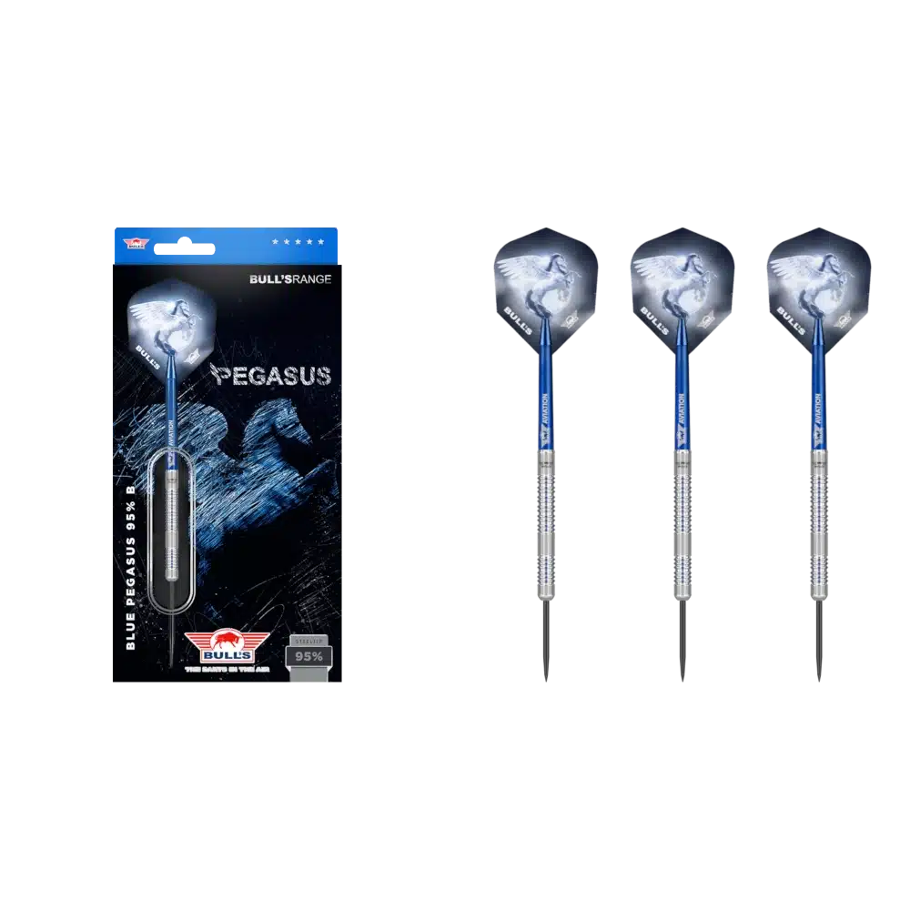 Bull's NL Blue Pegasus B Steel Tip Darts 95%