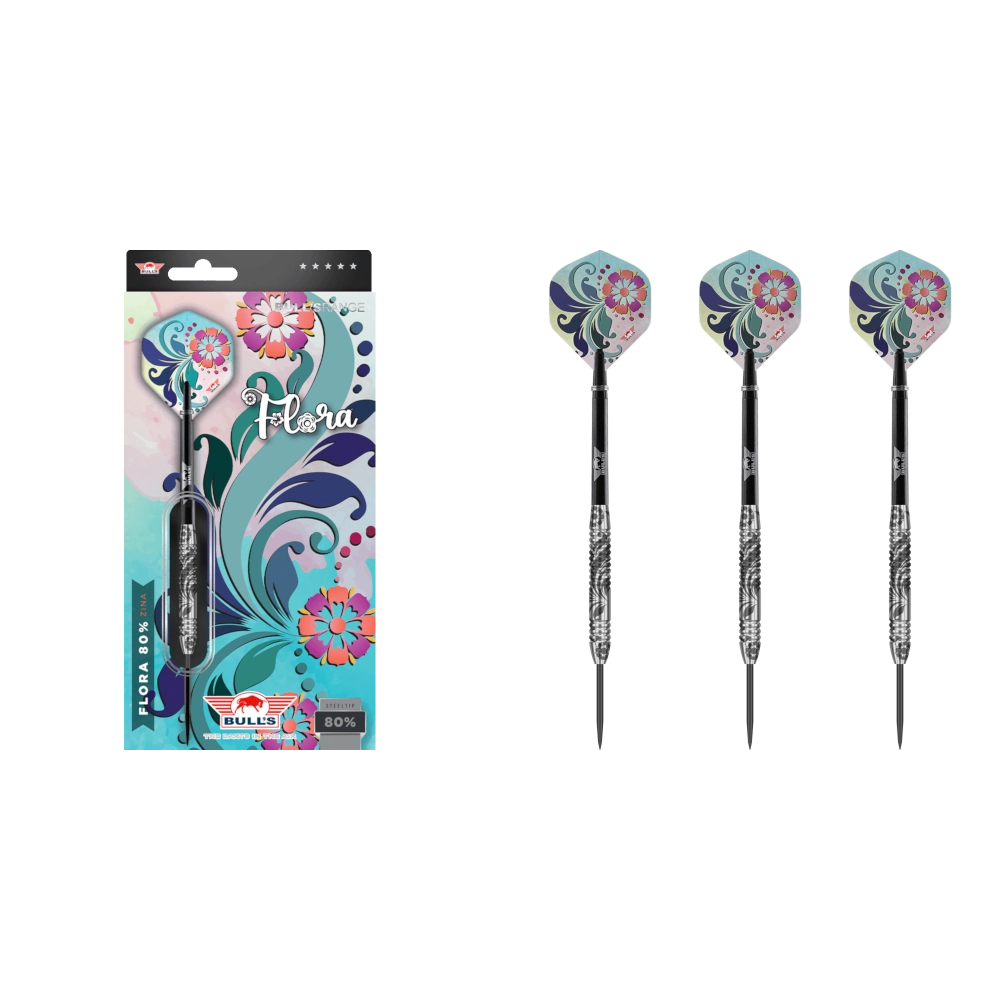 Bull's NL Flora Zina Steel Tip Darts 80%