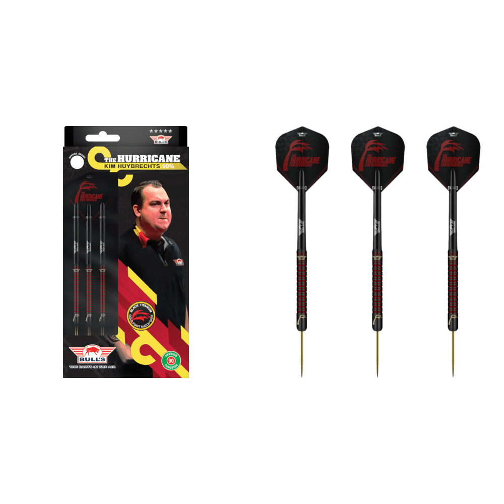 Bull's NL Kim Huybrechts E1 Black Steel Dart 90%