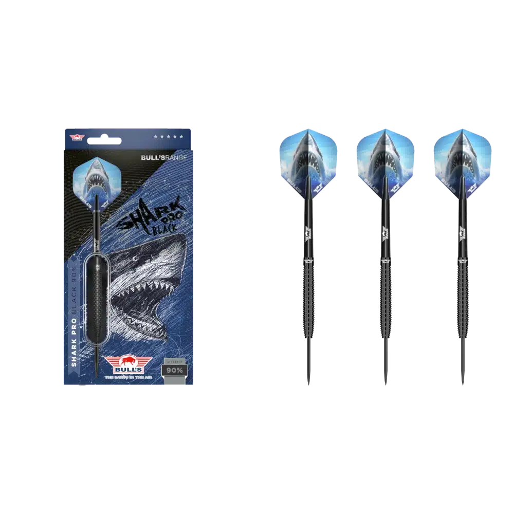 Bull's NL Shark Pro Black Steel Tip Dart 90%