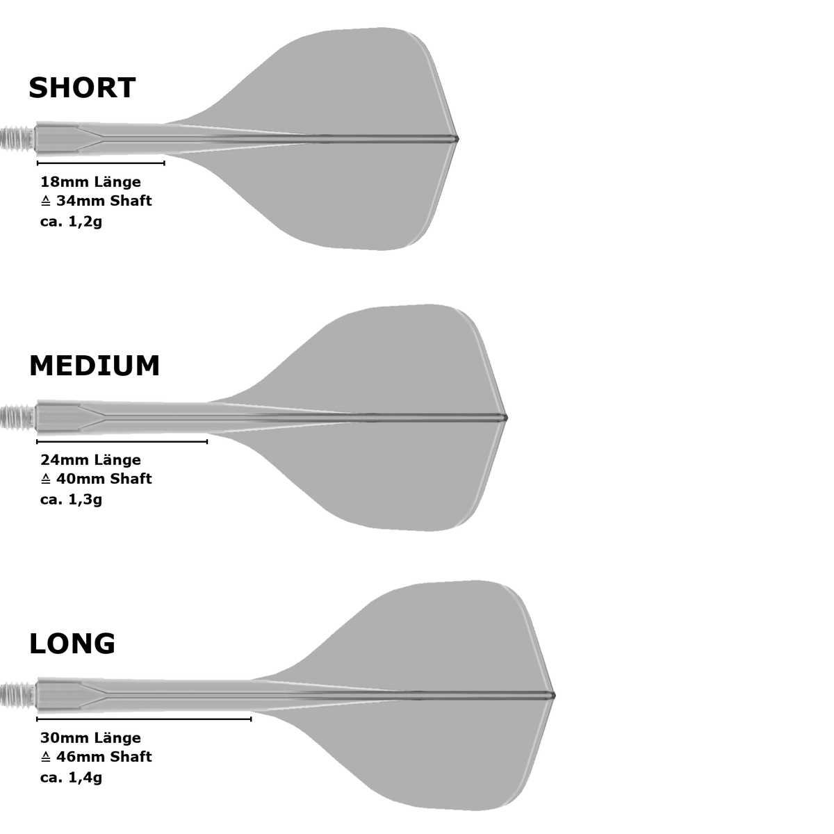 Condor Axe 120 Standard Flight Shaft System Transparent