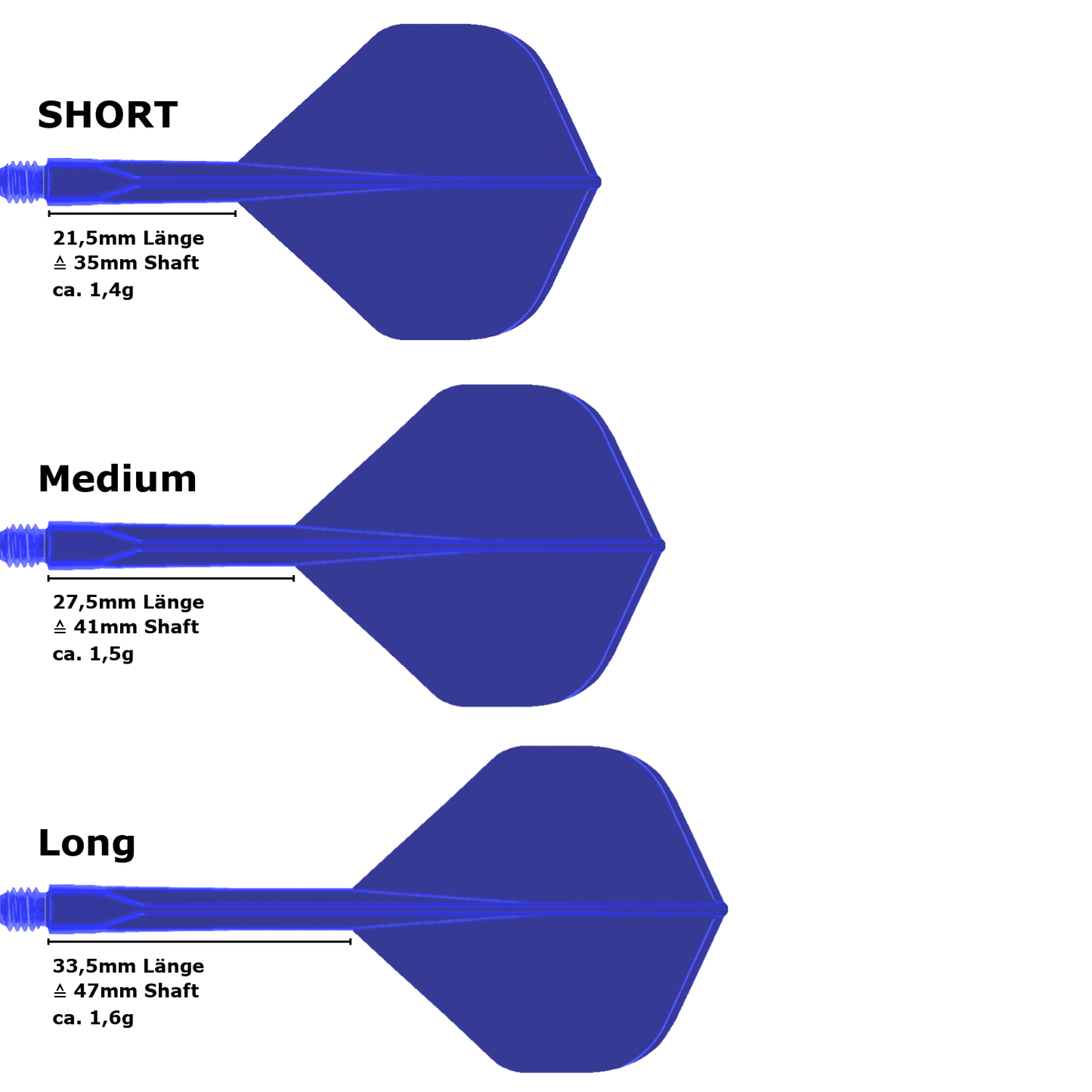 Condor Zero Stress Standard Flight Shaft System Blau