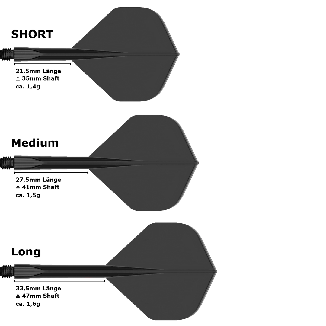 Condor Zero Stress Standard Flight Shaft System Transparent Black