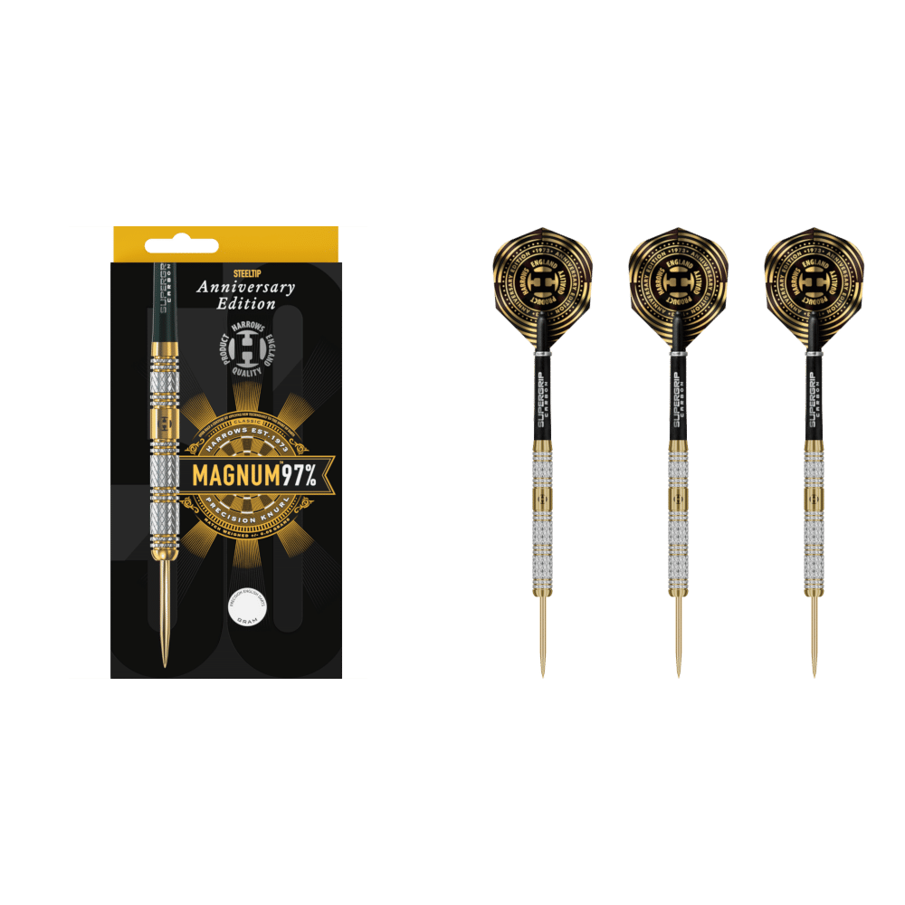 Harrows Anniversary Edition Magnum Steel Tip Darts 97%
