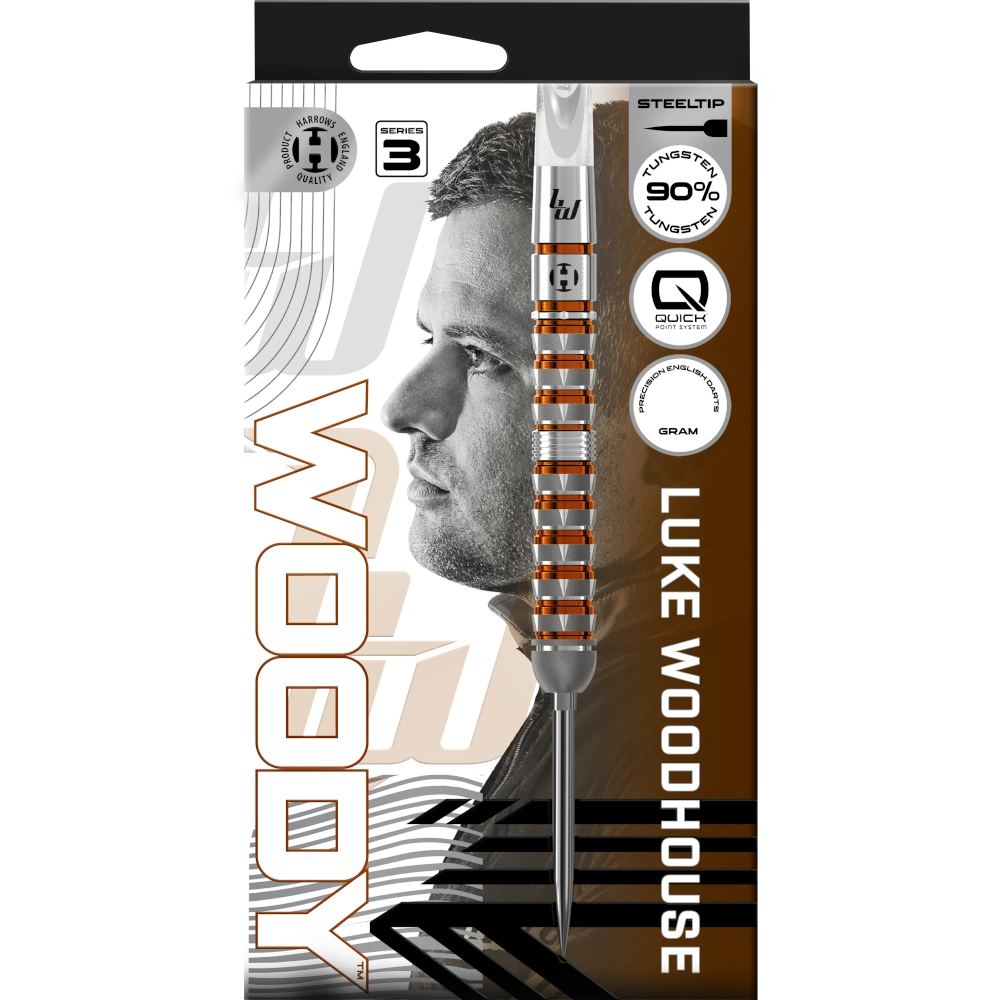 Harrows Luke Woodhouse Series 3 Quick Point Steeldart 90%