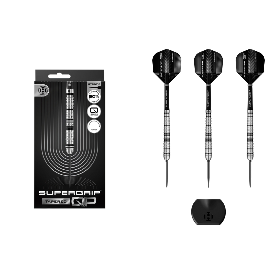 Harrows Supergrip Tapered Quick Point Steeldart 90%