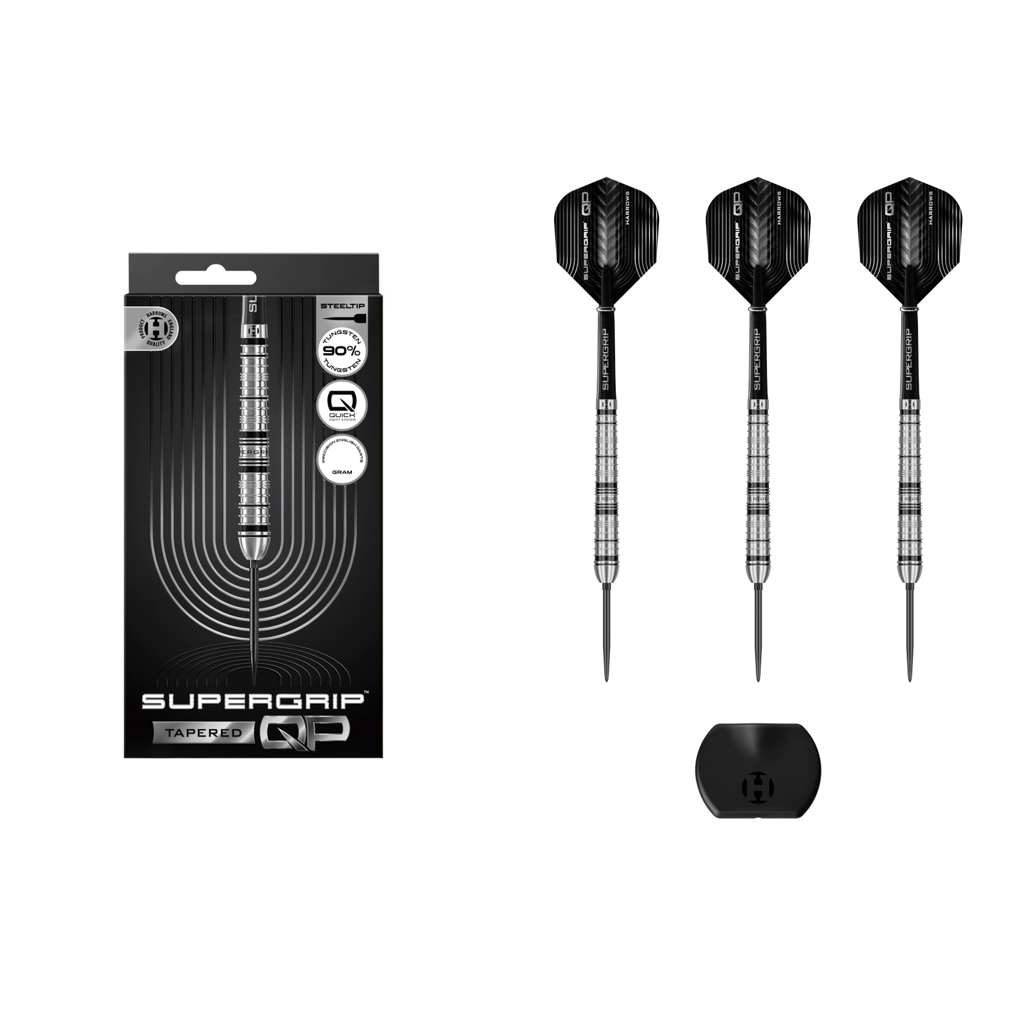 Harrows Supergrip Tapered Quick Point Steeldart 90%