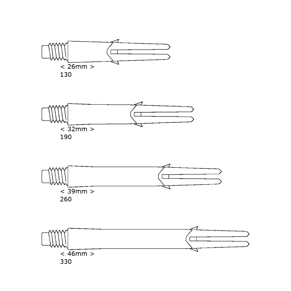L-Style Locked Straight Shafts