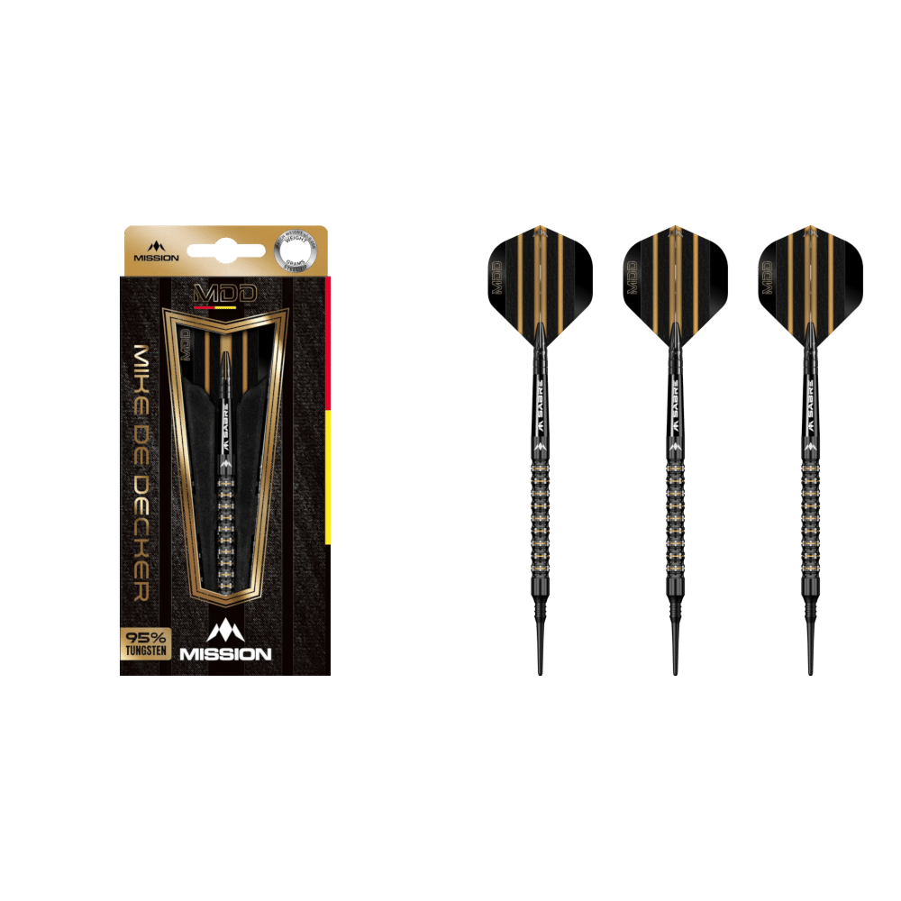 Mission Mike De Decker Black & Gold PVD Softdart 95%