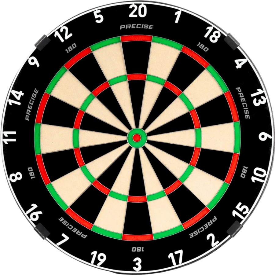 Precise 180 Endorphine Dartboard – classic white