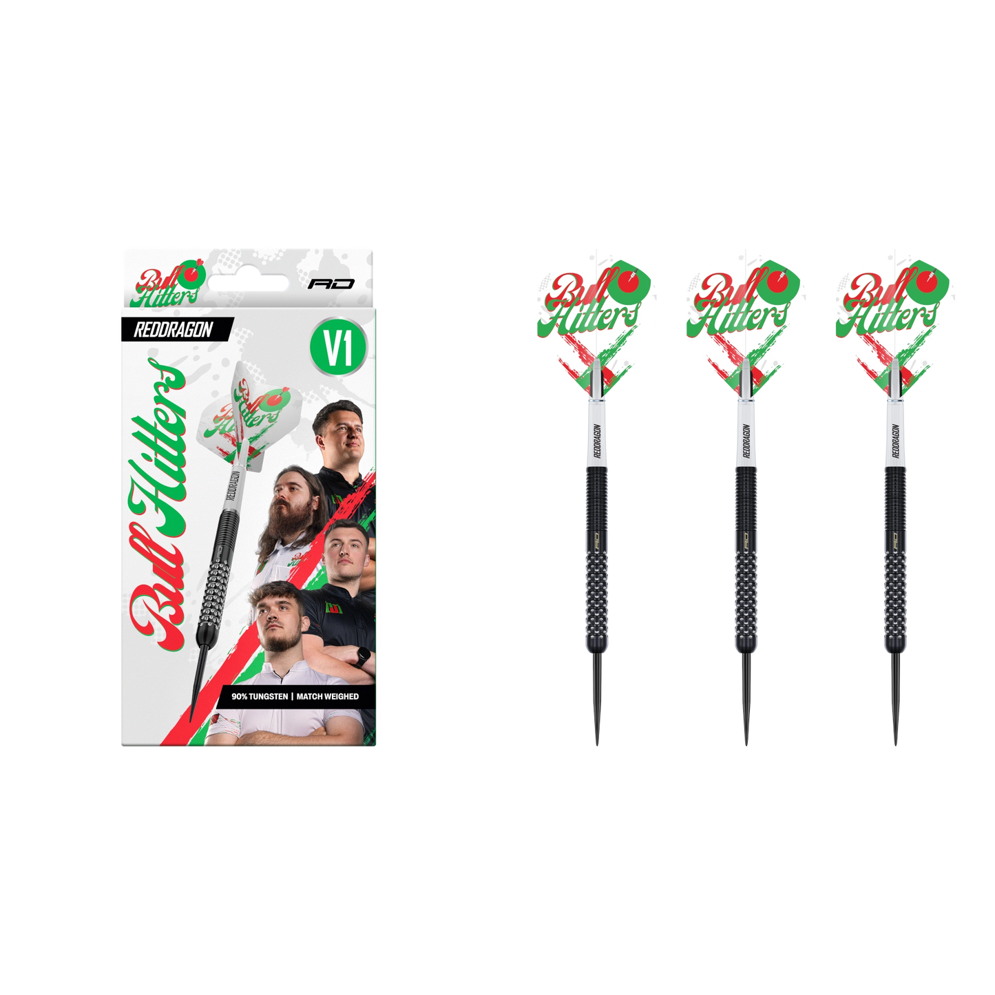 Red Dragon Bullhitters V1 Steel-Tip Darts 90%