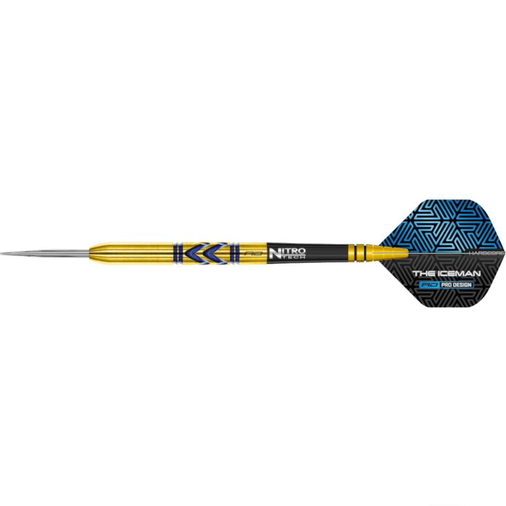 Red Dragon Gerwyn Price "Iceman" Avalanche Pro Gold Steel Tip Dart 90%