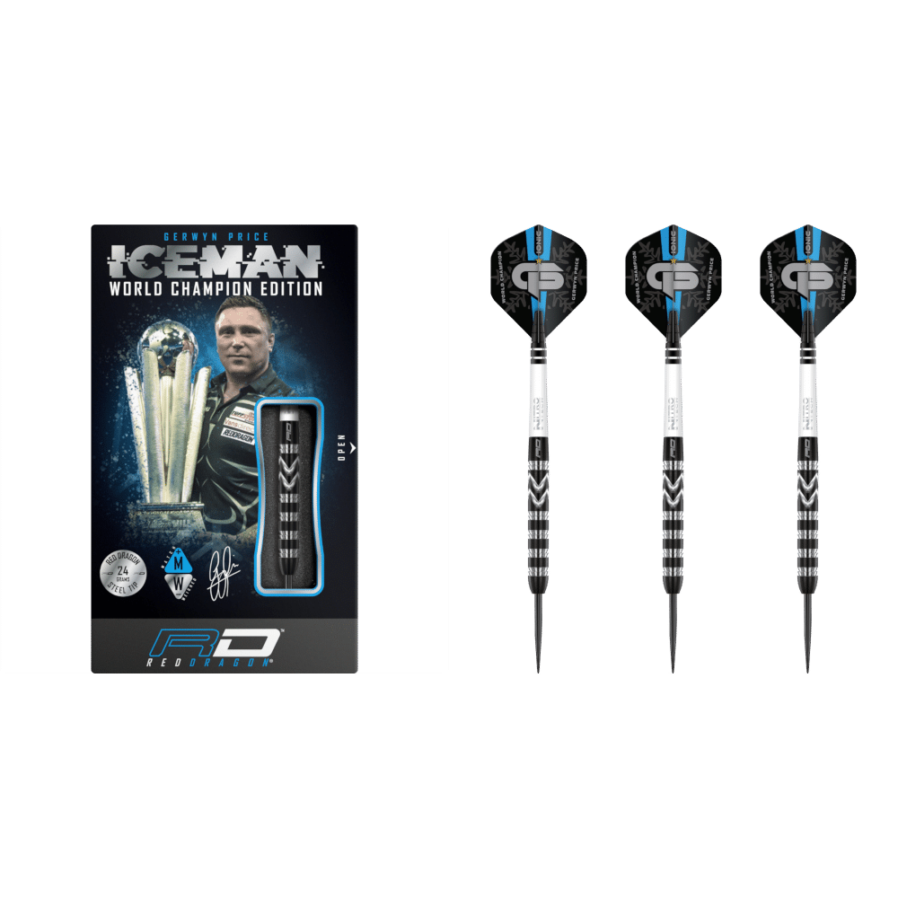 Red Dragon Gerwyn Price "Iceman" Onyx SE Steel Darts 90%