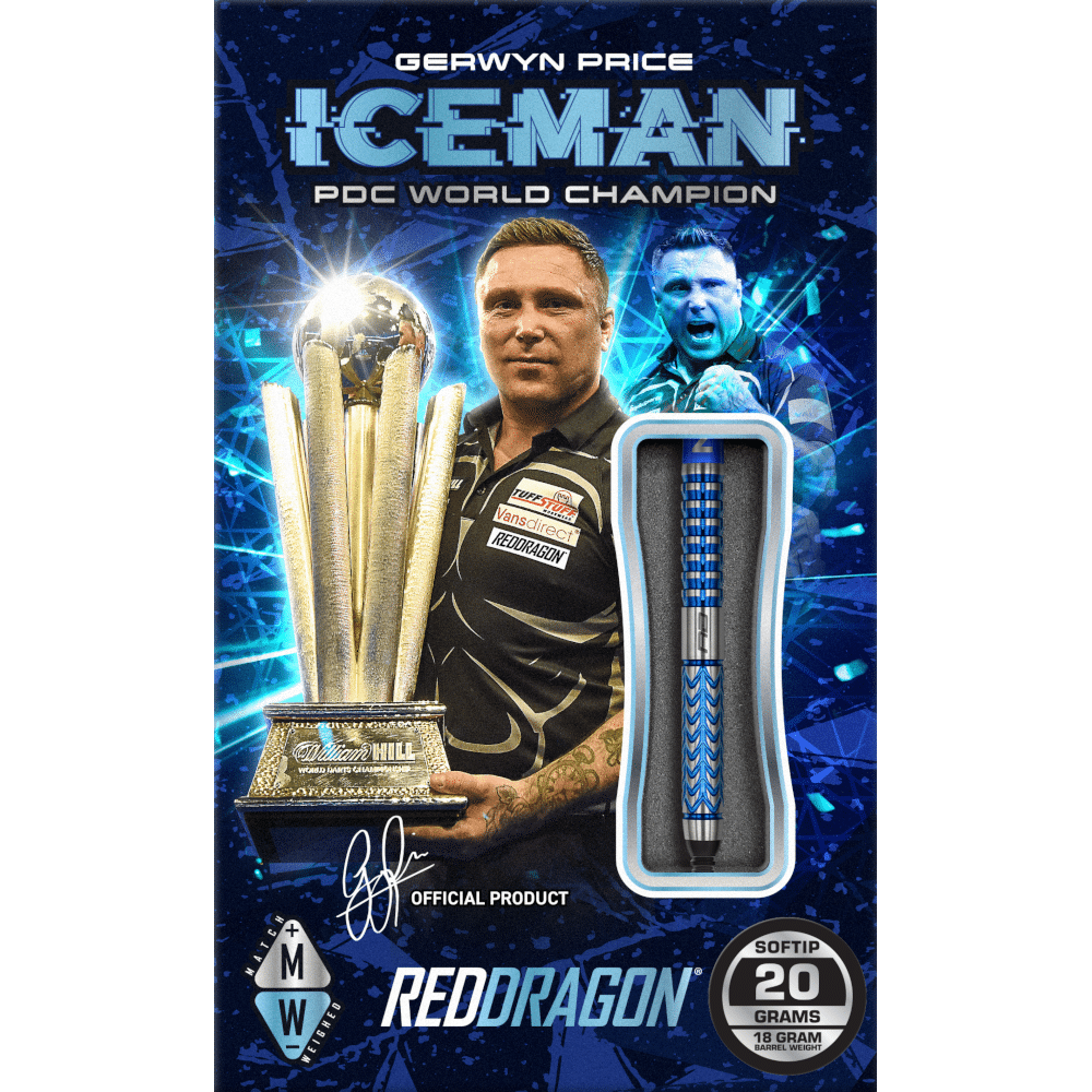 Red Dragon Gerwyn Price Glacier Softdart 90%