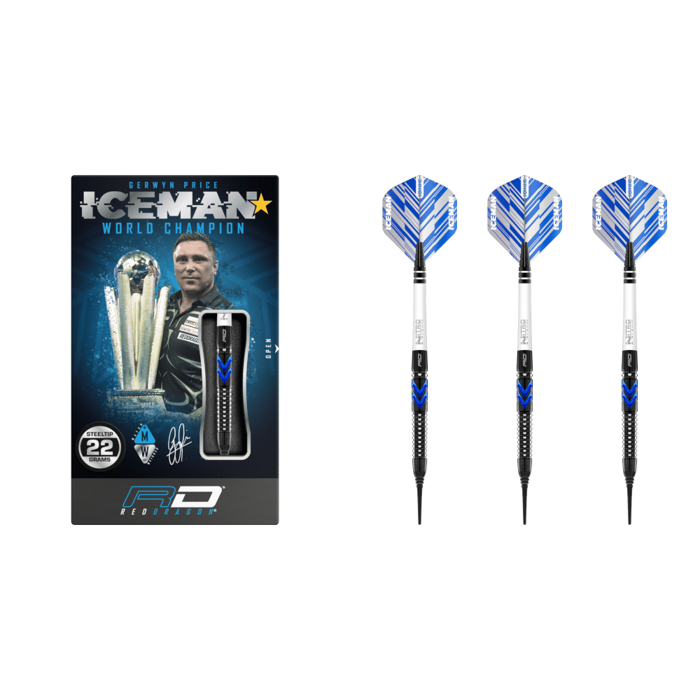 Red Dragon Gerwyn Price "Iceman" Blue Ice SE Softdart 90%