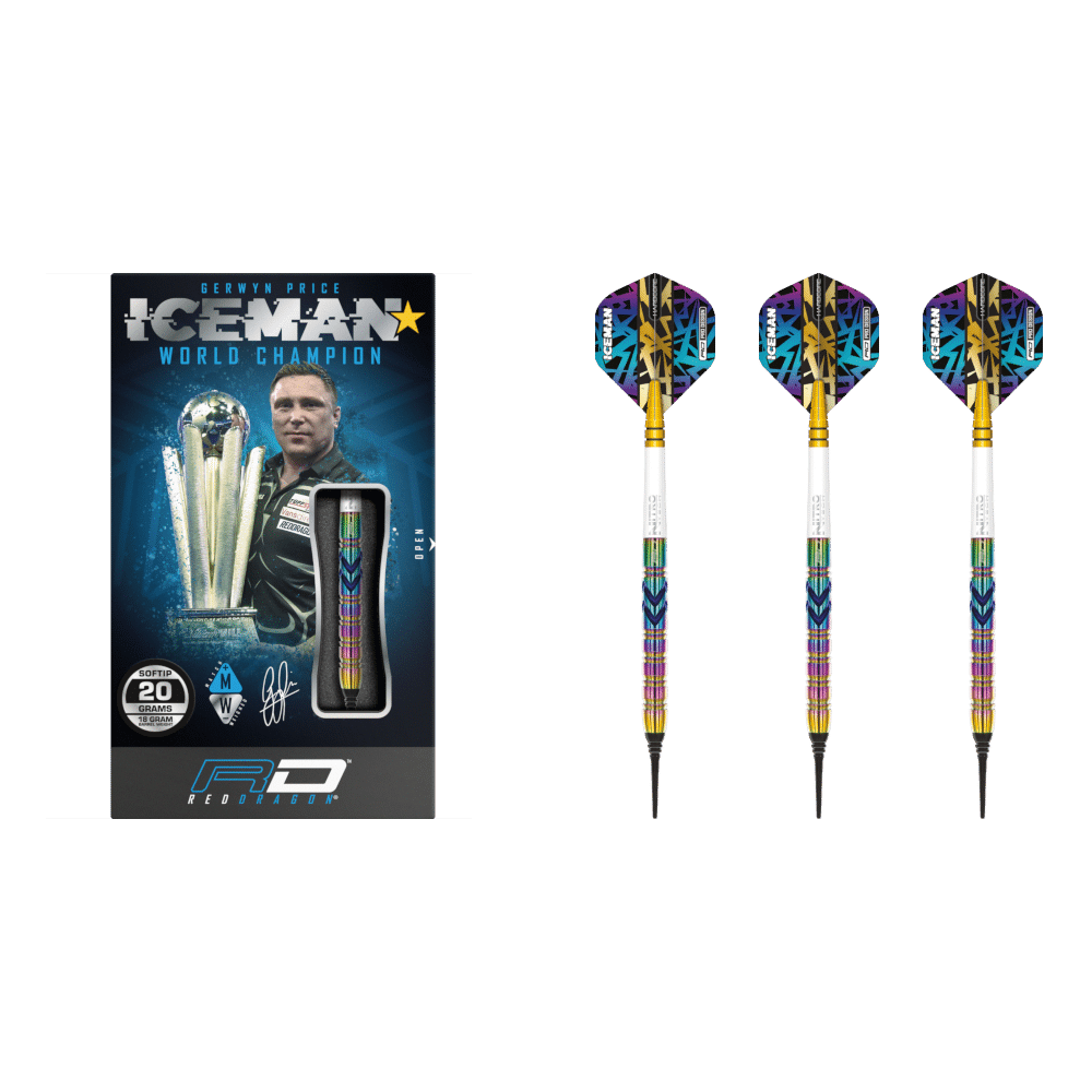 Red Dragon Gerwyn Price "Iceman" Ionic Softdart 90%