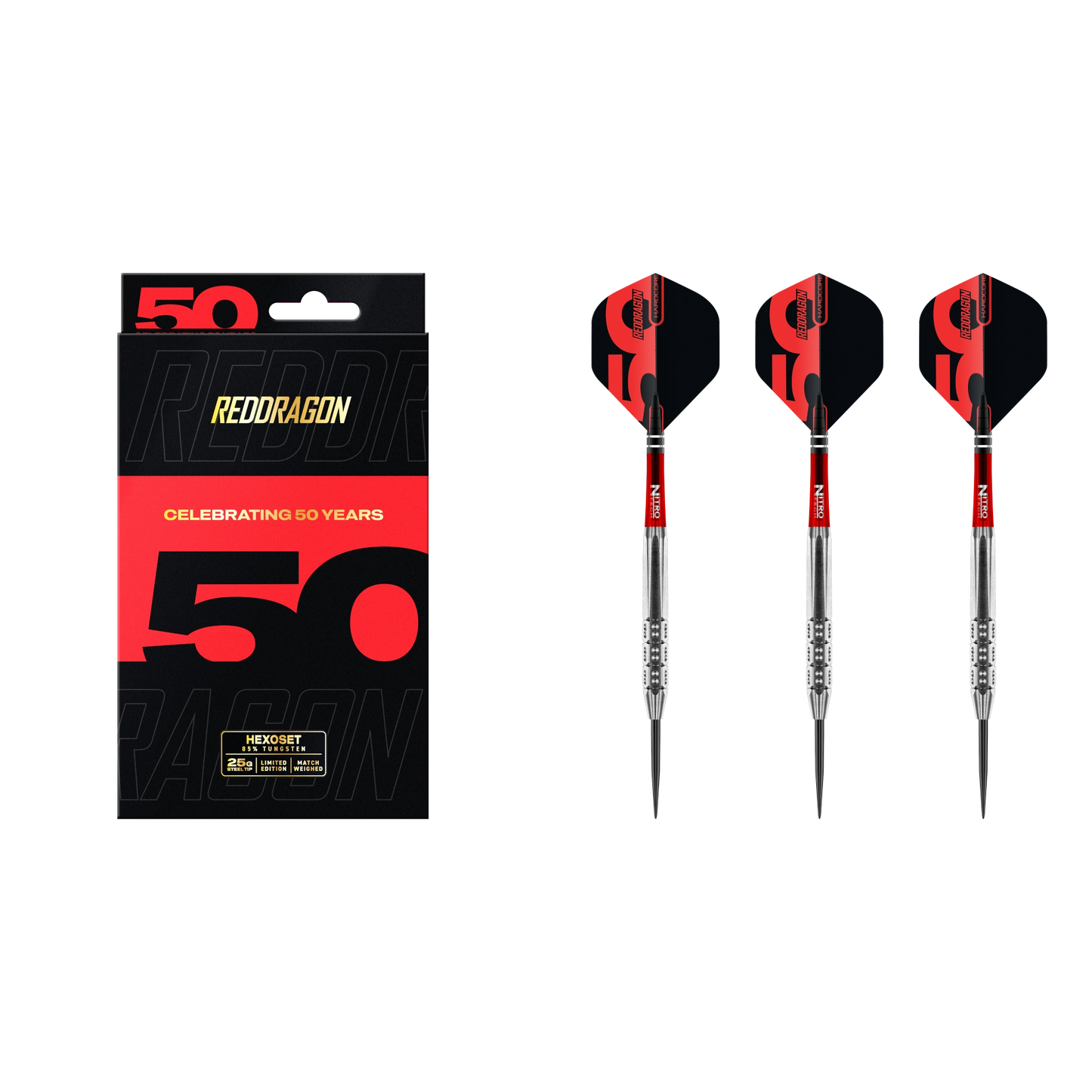 Red Dragon Hexoset 3 Steeldart 85%