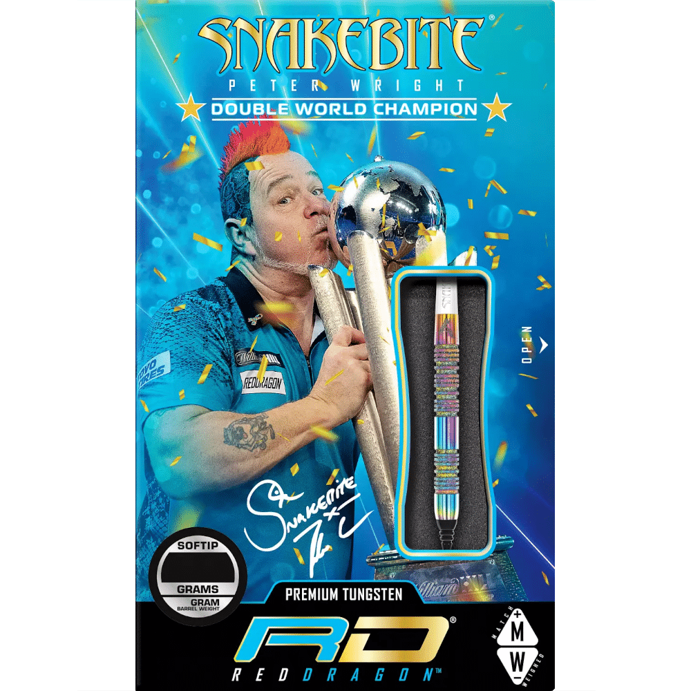 Red Dragon Peter Wright "Snakebite" Diamond Fusion Spectron Softdart 90%