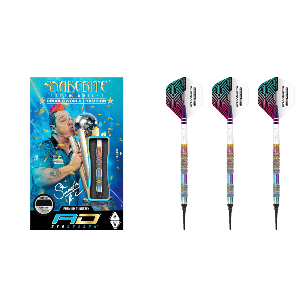 Red Dragon Peter Wright "Snakebite" Diamond Fusion Spectron Softdart 90%