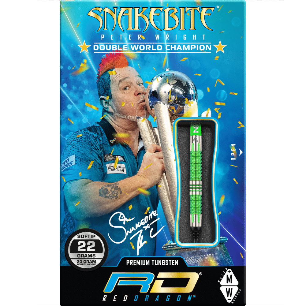 Red Dragon Peter Wright "Snakebite" Mamba 2 Softdart 90%