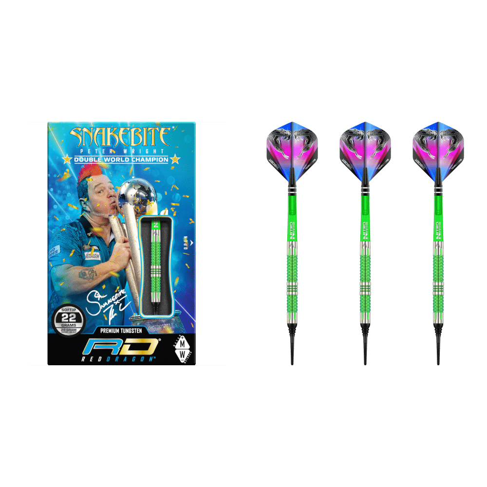 Red Dragon Peter Wright "Snakebite" Mamba 2 Softdart 90%