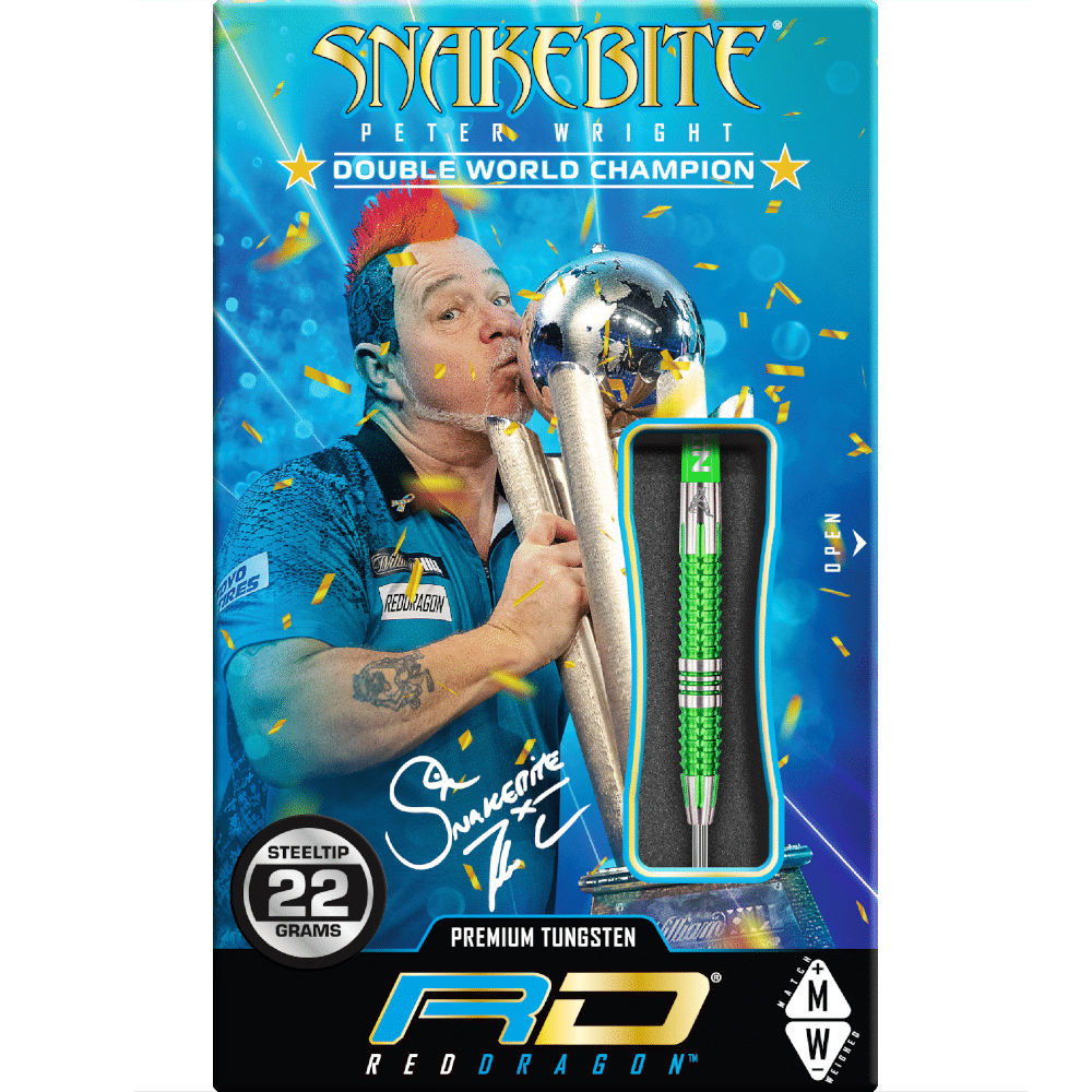 Red Dragon Peter Wright "Snakebite" Mamba 2 Steeldart 90%