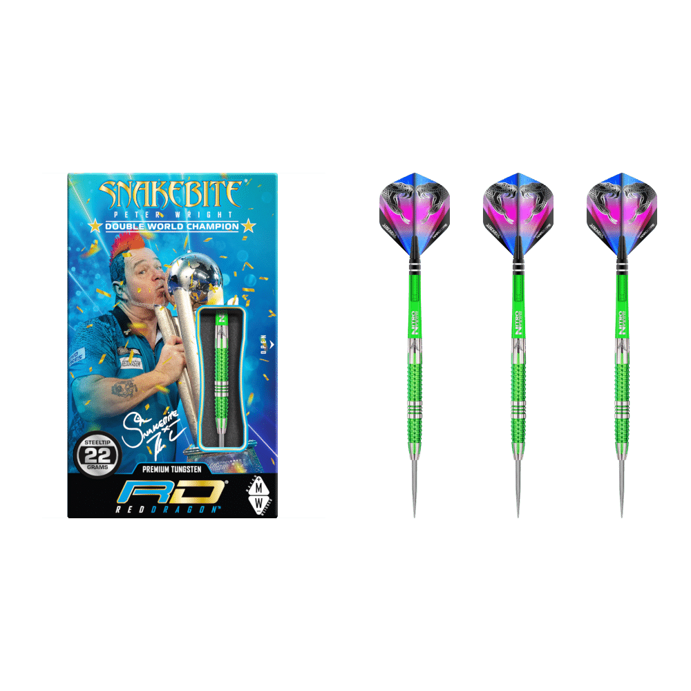Red Dragon Peter Wright "Snakebite" Mamba 2 Steeldart 90%