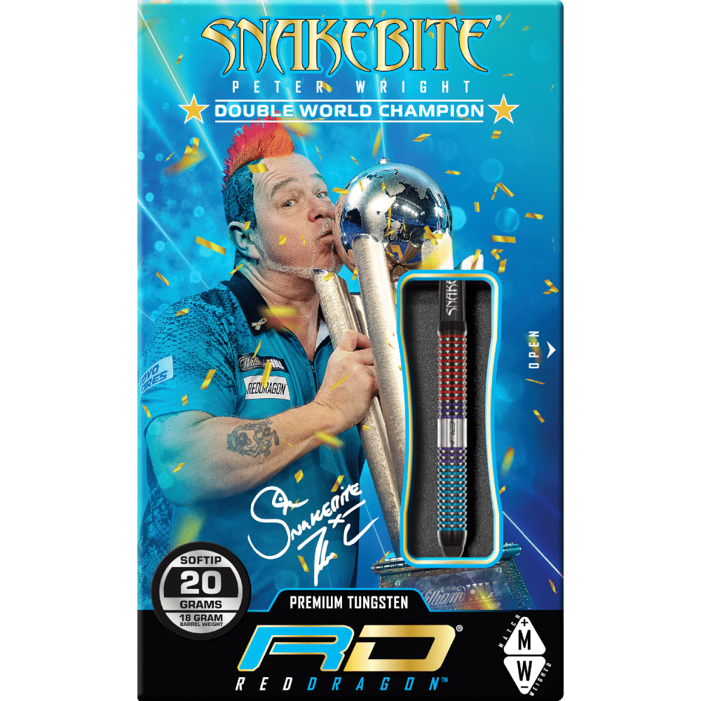 Red Dragon Peter Wright "Snakebite" Spirit Softdart 90%
