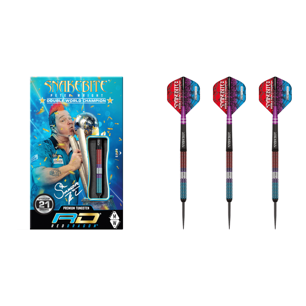 Red Dragon Peter Wright "Snakebite" Spirit Steeldart 90%