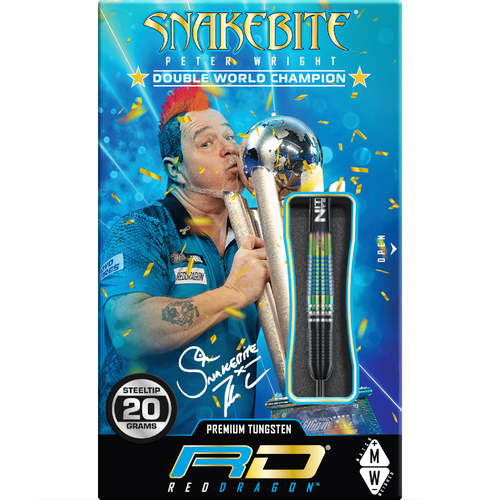 Red Dragon Peter Wright "Snakebite" WC Torpedo SE Steeldart 90%