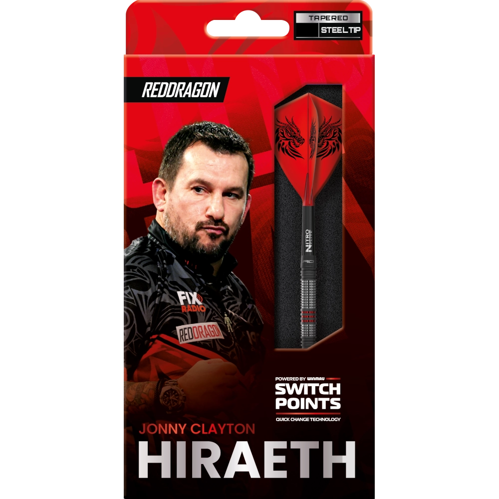 Red Dragon Jonny Clayton Hiraeth Switch Point Steeldart 90%