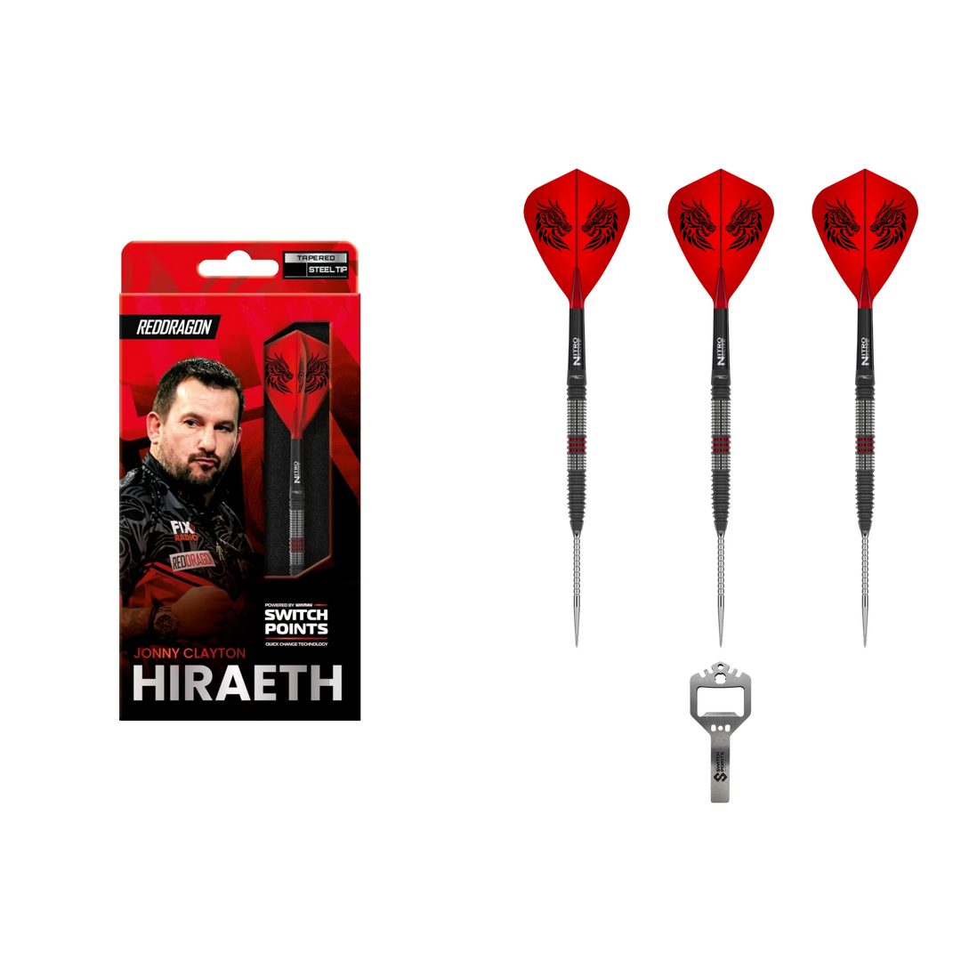 Red Dragon Jonny Clayton Hiraeth Switch Point Steeldart 90%