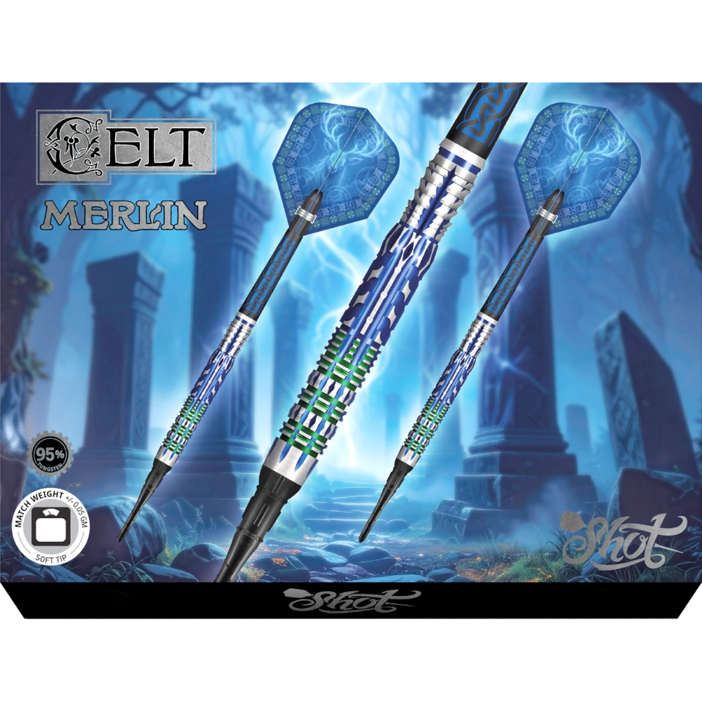 Shot Celt Merlin Soft Tip Darts 95%