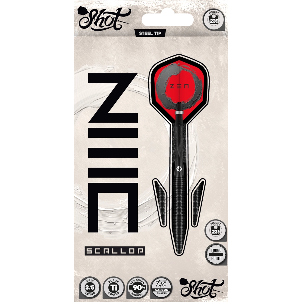 Shot Zen Scallop Turbo Point Steeldart 90%