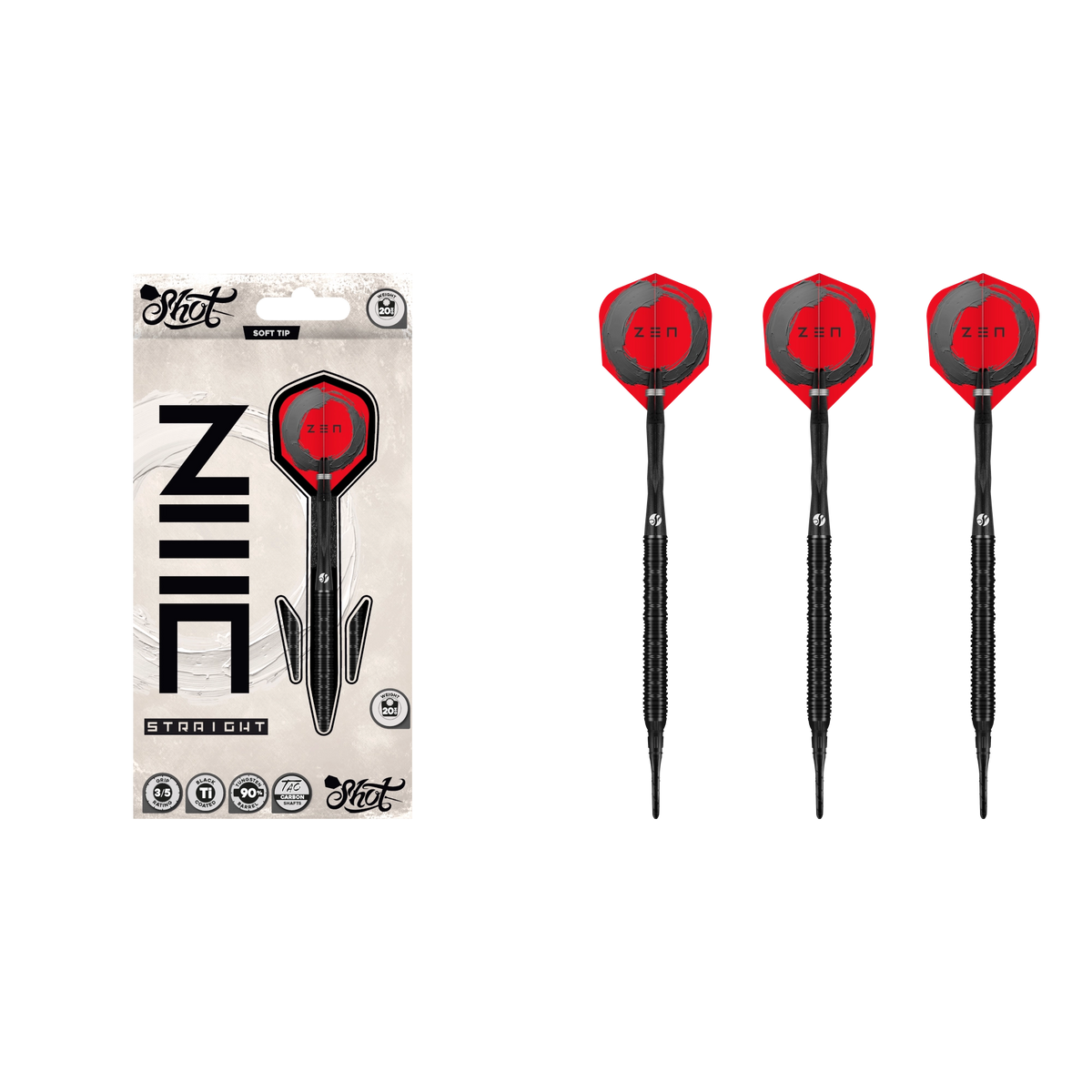 Shot Zen Straight Softdart 90%