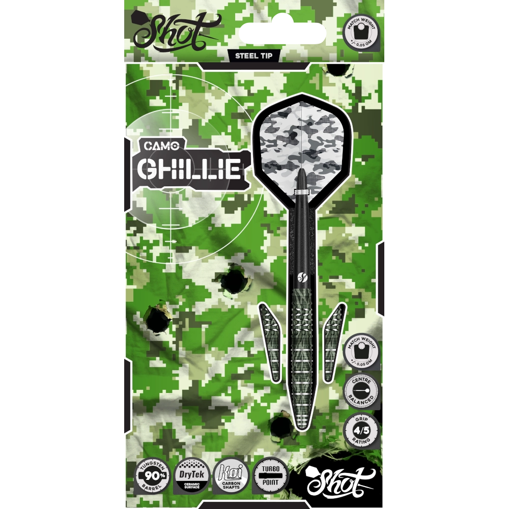 Shot Camo Ghille Turbo Points Steeldart - Verpackung