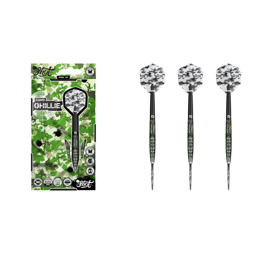 Shot Camo Ghille Turbo Points Steeldart - Packungsinhalt