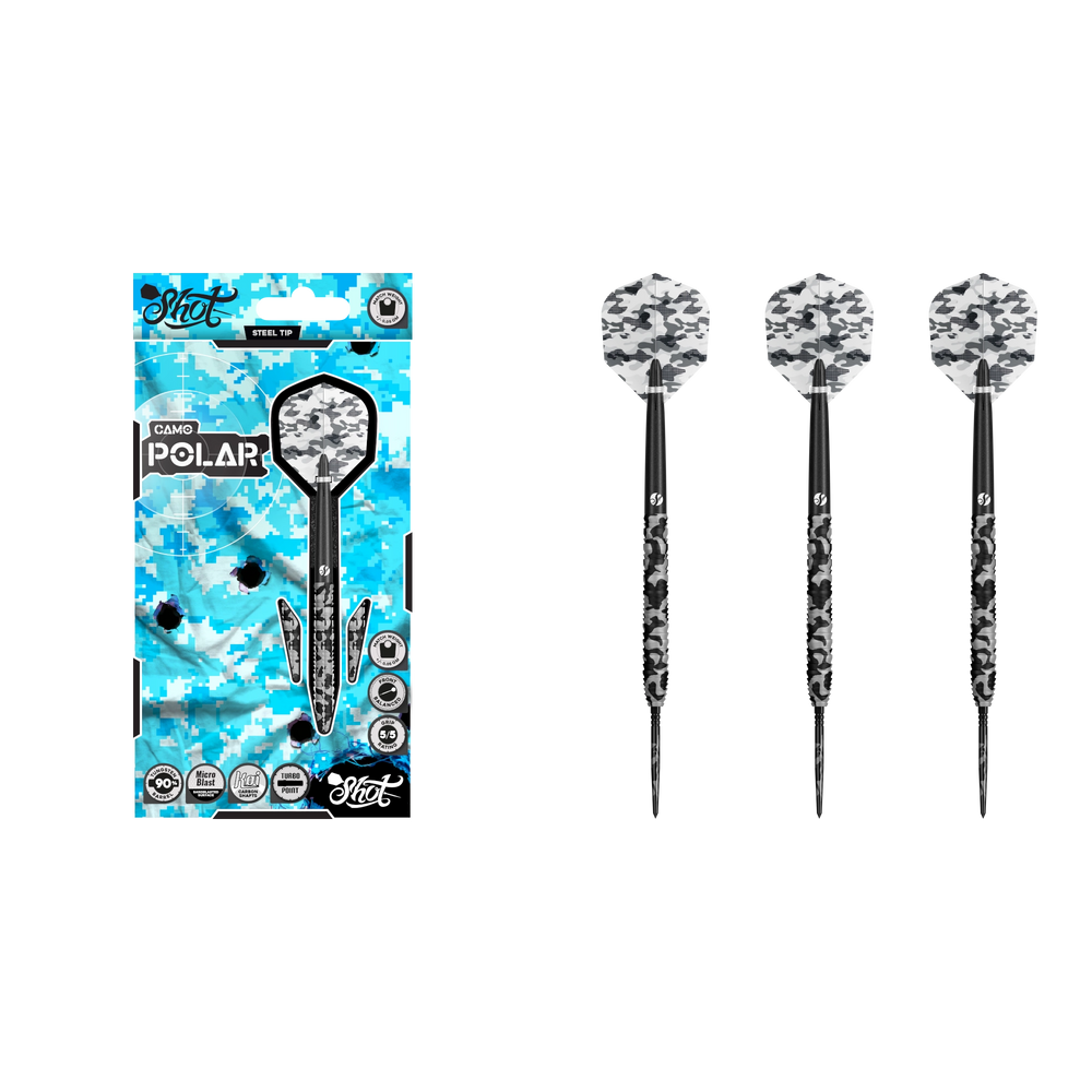 Shot Camo Polar Turbo Points Steeldart - Packungsinhalt