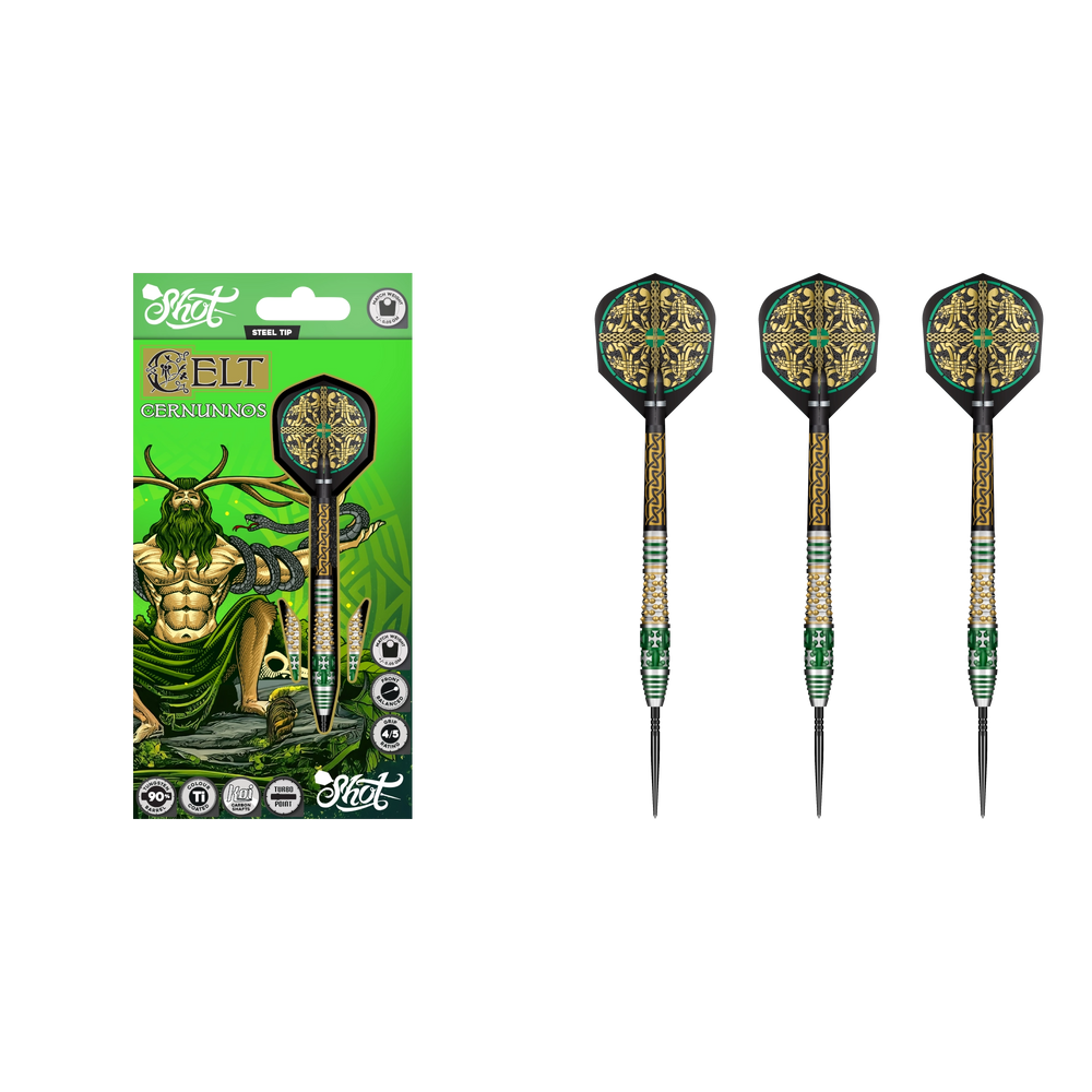 Shot Celt Cernunnos Turbo Points Steeldart - Packungsinhalt